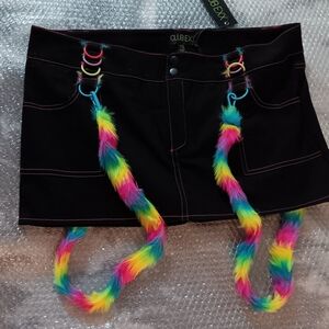 Mini Skirt W Strap Clips (NWOT)